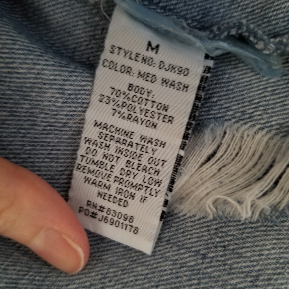 Distressed Jean Jacket - Picture 6 of 6